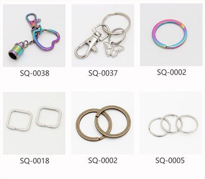 Персонализиран висококачествен ключодържател от неръждаема цинк. Изключително голям разделен ключодържател